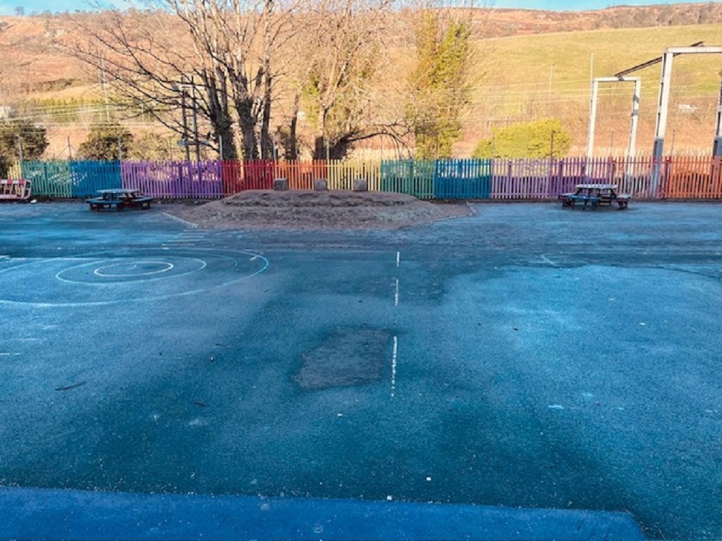 Gavinburn Primary playgound as it is now. 